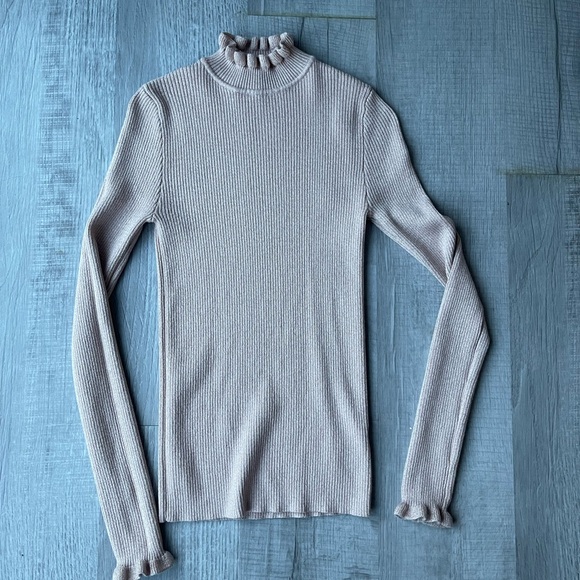 Express Sweaters - Express mock neck sparkly sweater, size XS.